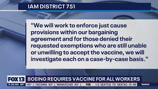 Boeing requires vaccine for all workers | FOX 13 News