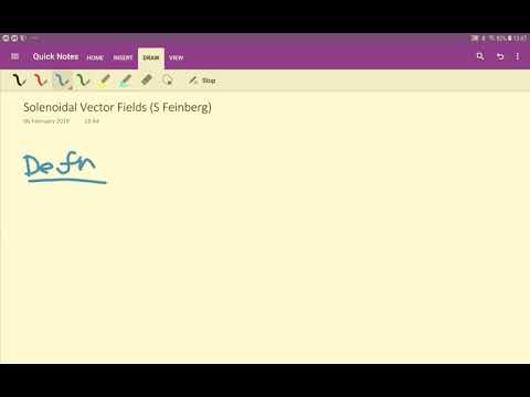 Solenoidal Vector Fields