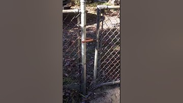 Simple Easy Fix for a for a Misaligned Chain Link Gate Modify Fork Latch $10 & 10 Minutes