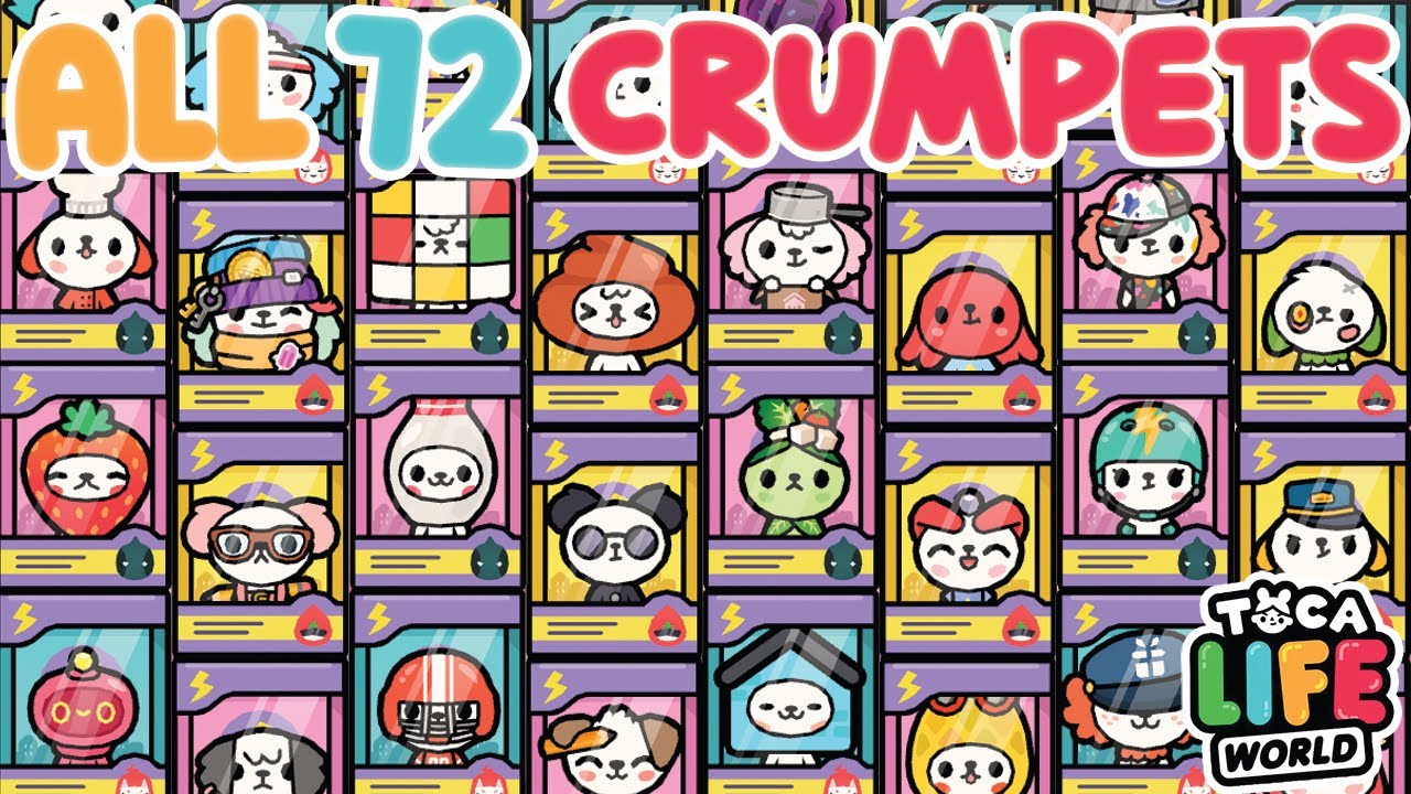 ALL THE 72 SECRET CRUMPETS IN TOCA LIFE WORLD TODOS OS 72 CRUMPETS