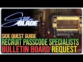 Recruit passcode specialists stellar blade