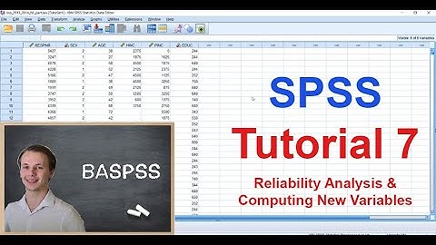 SPSS Tutorial #7 - Reliability Analysis & Computing a New Variable