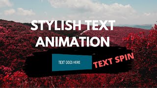 How to make a creative and stylish text animation with vsdc free video editor || text spin