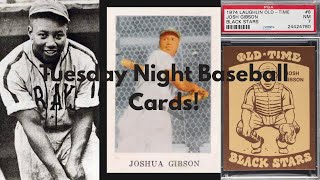 Tuesday Night Baseball Cards! - Epic Pickups of Josh Gibson, Eddie Mathews, and More!