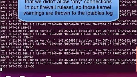 Setting up iptables logging