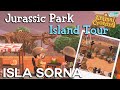 Island tour  jurassic park isla sorna  animal crossing new horizons