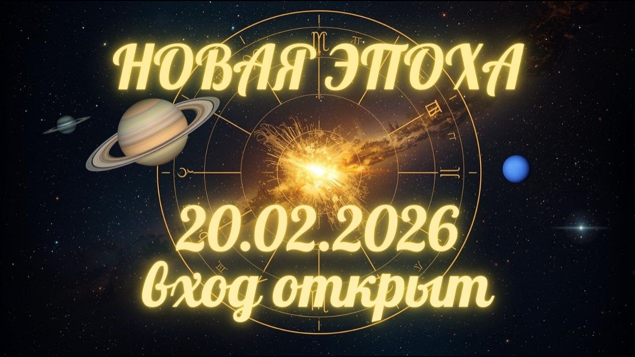 НОВАЯ ЭПОХА. 20.02.2026 вход открыт. 