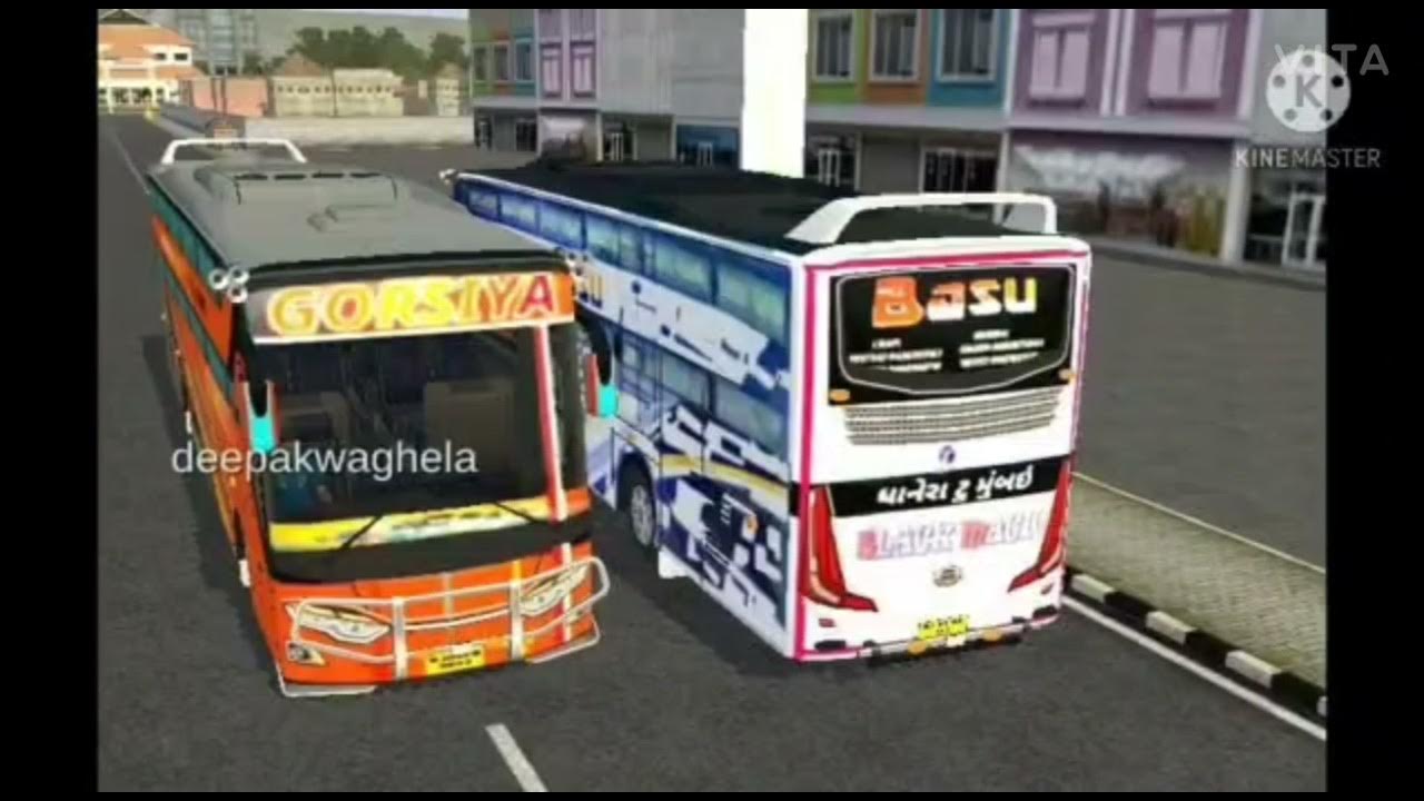 Basu travels and gorsiya travels ni moj Bus livery for bus simulator ...