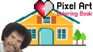 How To Be Bob Ross In 3 Easy Steps Pixel Art Coloring Book