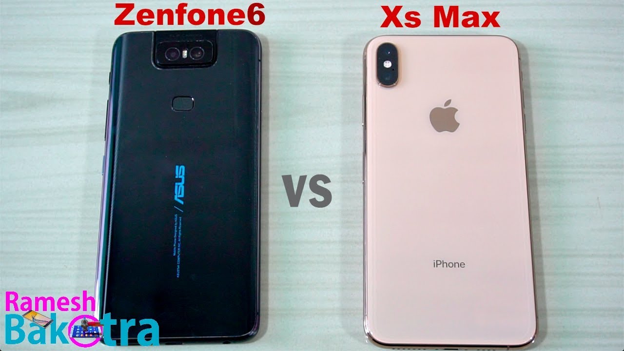 Asus Zenfone 6 vs iPhone Xs Max SpeedTest and Camera Comparison