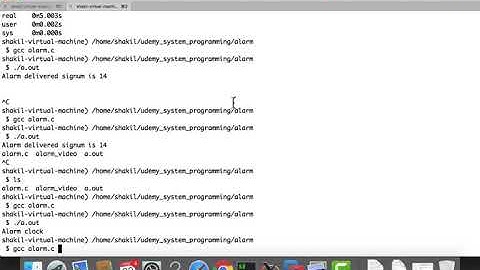Implementation of Alarm signal call and Handler-Part 1