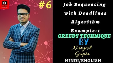 Job Sequencing with Deadline Using Greedy Method | Job Sequencing Algorithm | Example-1 | PART 4.6