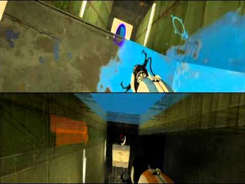 Portal 2 - COOP/Split Screen - Test Chamber 5 - 4 - YouTube