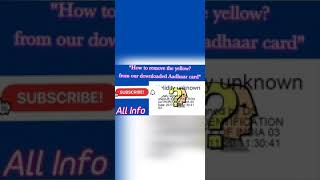 Remove yellow question mark on downloaded Aadhar card by phone screenshot 4