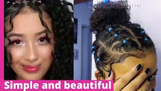 Beautiful Hairstyle For Elastic Hairpenteado Lindo Wando Elasticos