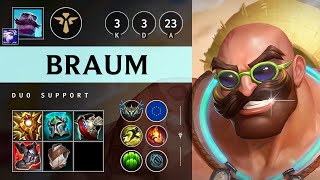 Braum Support vs Alistar - EUW Challenger Patch 25.18