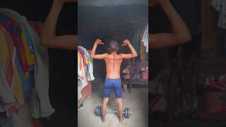 Ishq ka Raja music | dumbbell home workout | back workout | dumbbell workout #shorts #viral#trending