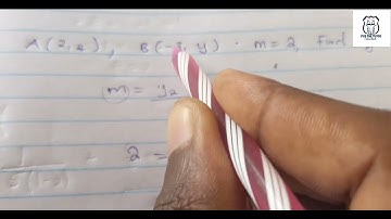 Finding missing coordinate value given gradient coordinate geometry