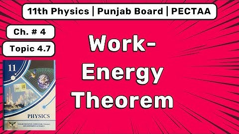 Topic 4.7 Work-Energy Theorem Explained | 11th Physics Ch 4 | Work, Energy & Power