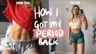 HOW I GOT MY PERIOD BACK AFTER 8 YEARS | *recovery journey* | millyg\/Amelia Goldsmith