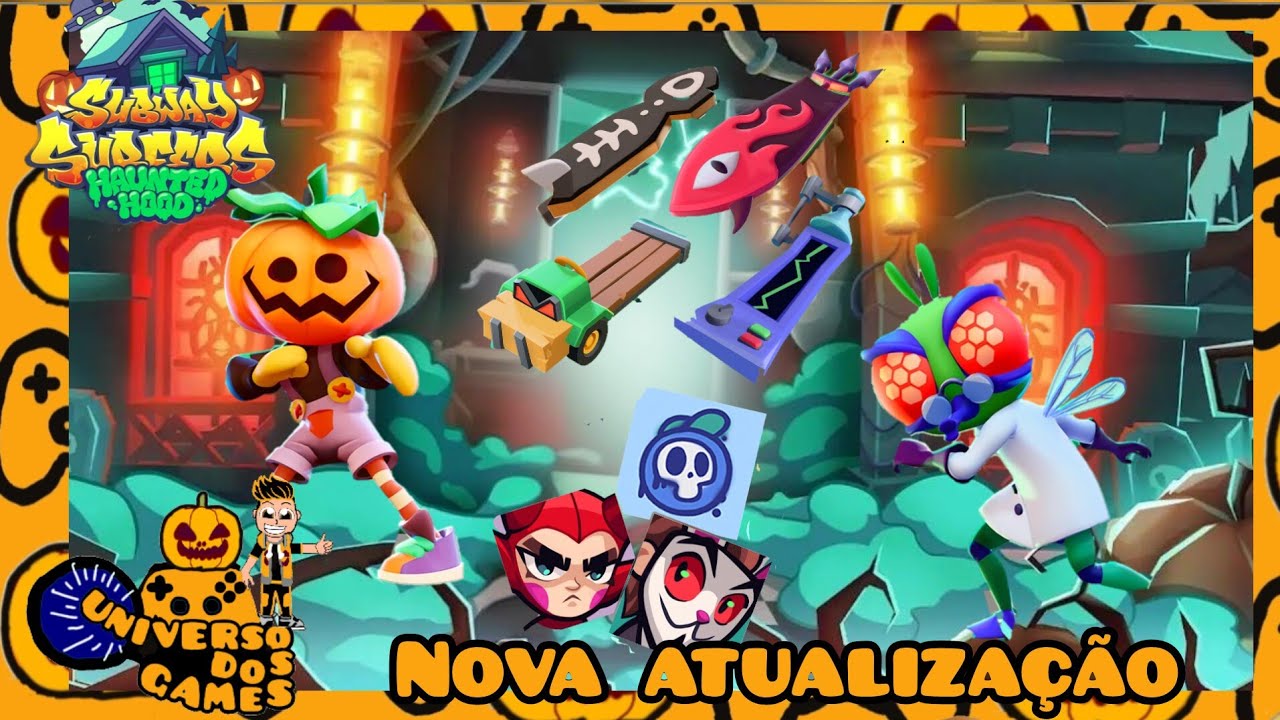 doces ou travessuras o novo modo de game do subwar surfers chegou novos personagens hoverboads emais