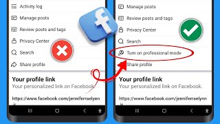 How to Fix Turn On professional mode Not Showing on Facebook