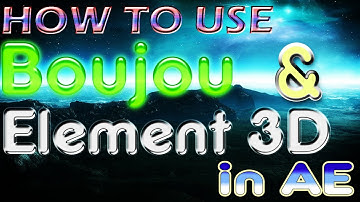 [TUTORIAL]  How to use 3D track in Boujou and Element 3D