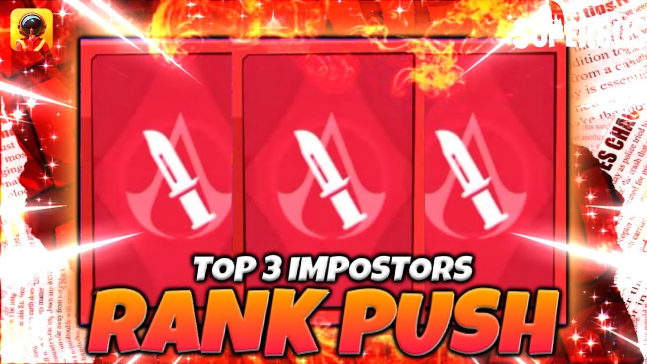 3 BEST IMPOSTORS FOR RANK PUSH 🫂❤️ || DEMON KING GAMING || SUPER SUS || DKG ||