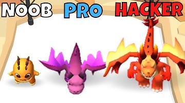 NOOB vs PRO vs HACKER in Dragon Merge