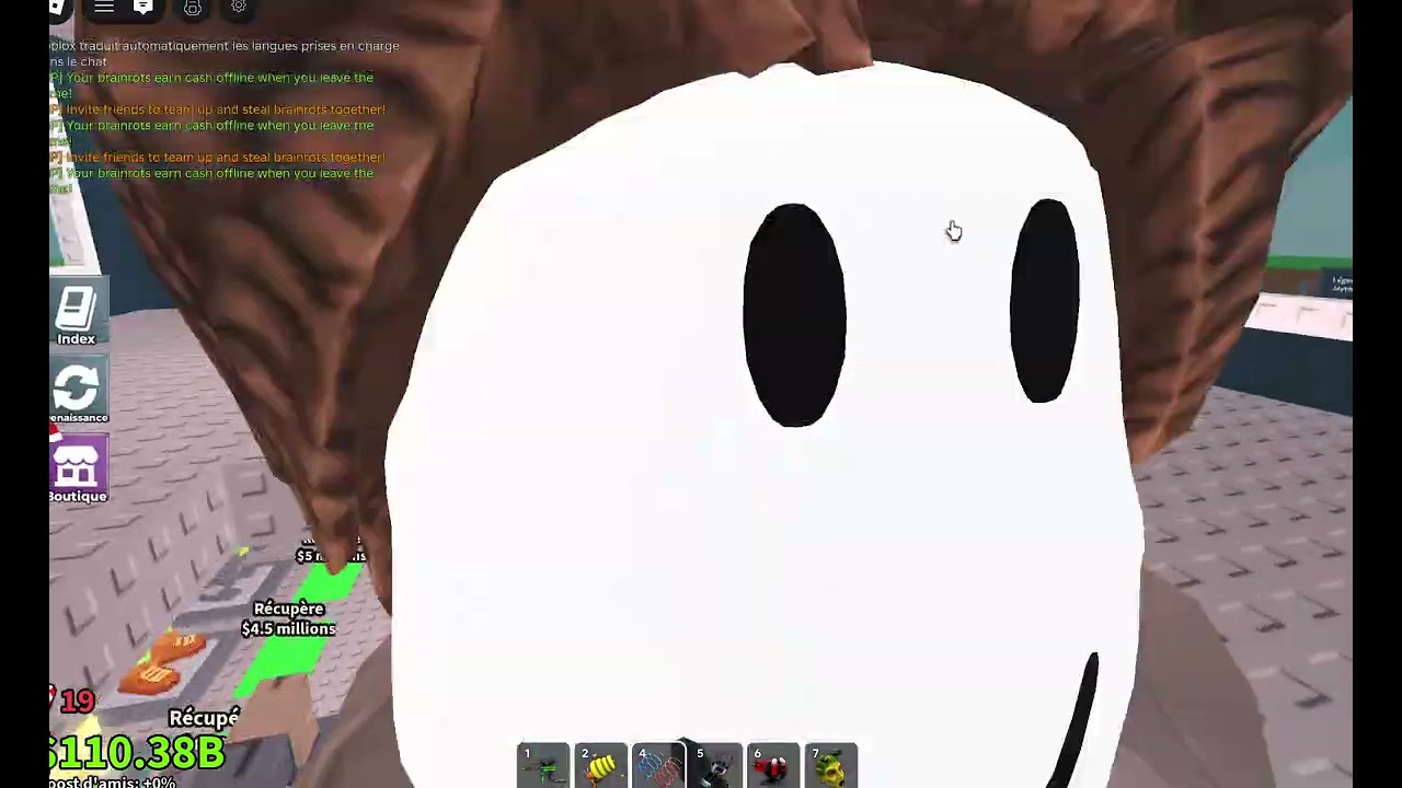 Je joue à Steal a Brainrot 