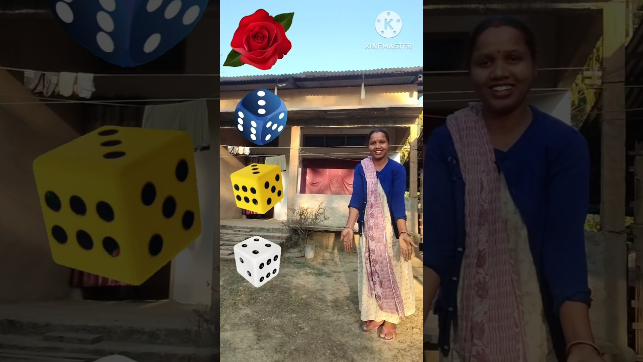 Colourful Ludo Dice to Rose, lotus, lily &sunflower - Funny magical vfx