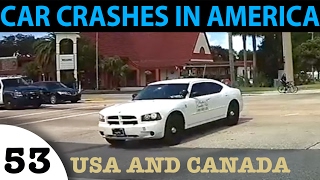 CAR CRASHES IN AMERICA. BAD DRIVERS USA AND CANADA Episode 53. Crazy Drivers Car Crashes.