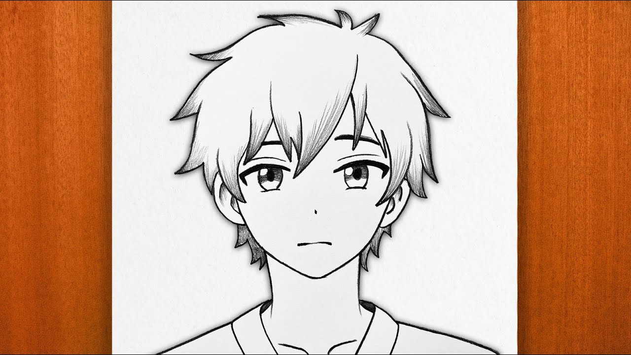 How to Draw an Anime Boy Step by Step | Easy Anime Pencil Sketch for Beginners