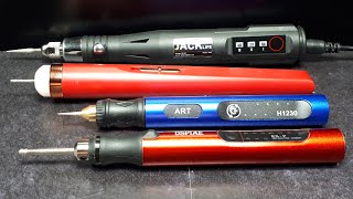 3x generic electric pen sanders vs. Dspiae hobby, model making, sander, drill, mini, cordless