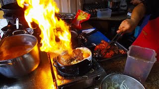 Fire Flame Steak and Egg in Vietnam - Vietnam Street Food