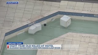 8-year-old girl found dead in pipe after swimming at Texas hotel