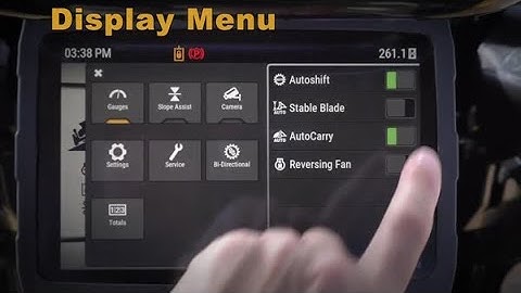 Cat® Next Gen Dozer Monitor: Display Menu