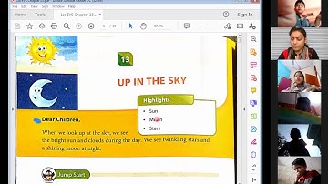 1st EVS Chapter 13 Up in the Sky (Sun) Recorded video of Live class held on 19 Feb 2021