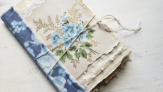 Craft with me - How to make a no-sew Junk Journal! beginner or learn a new binding technique