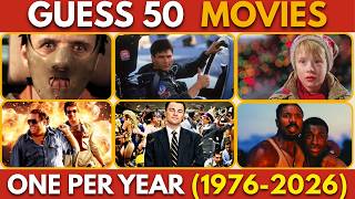 Guess 50 Movies by the Scene 🎬 (1976–2026) | 1 Movie Per Year