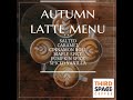 Autumn latte menu