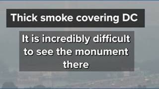Thick smoke covering DC