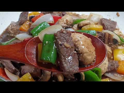 양송이 채소 볶음~버섯 중에서 단백질이 가장 많은 양송이 버섯 맛있게 볶아드세요~