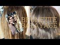 BRUNETTE BALAYAGE ON SHORT HAIR| CLIENT VISITS FROM SWITZERLAND