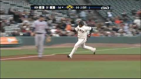 2009 Giants: Edgar Renteria and Bengie Molina score on Randy Winn