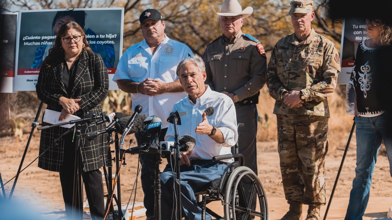 WATCH: Governor Abbott Unveils New Border Security Strategy In Eagle ...