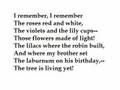 i remember i remember by thomas hood read by tom obedlam