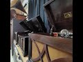 フランク・永井 ♪西銀座駅前♪ 1958年 78rpm record. HMV Model No 130 Gramophone