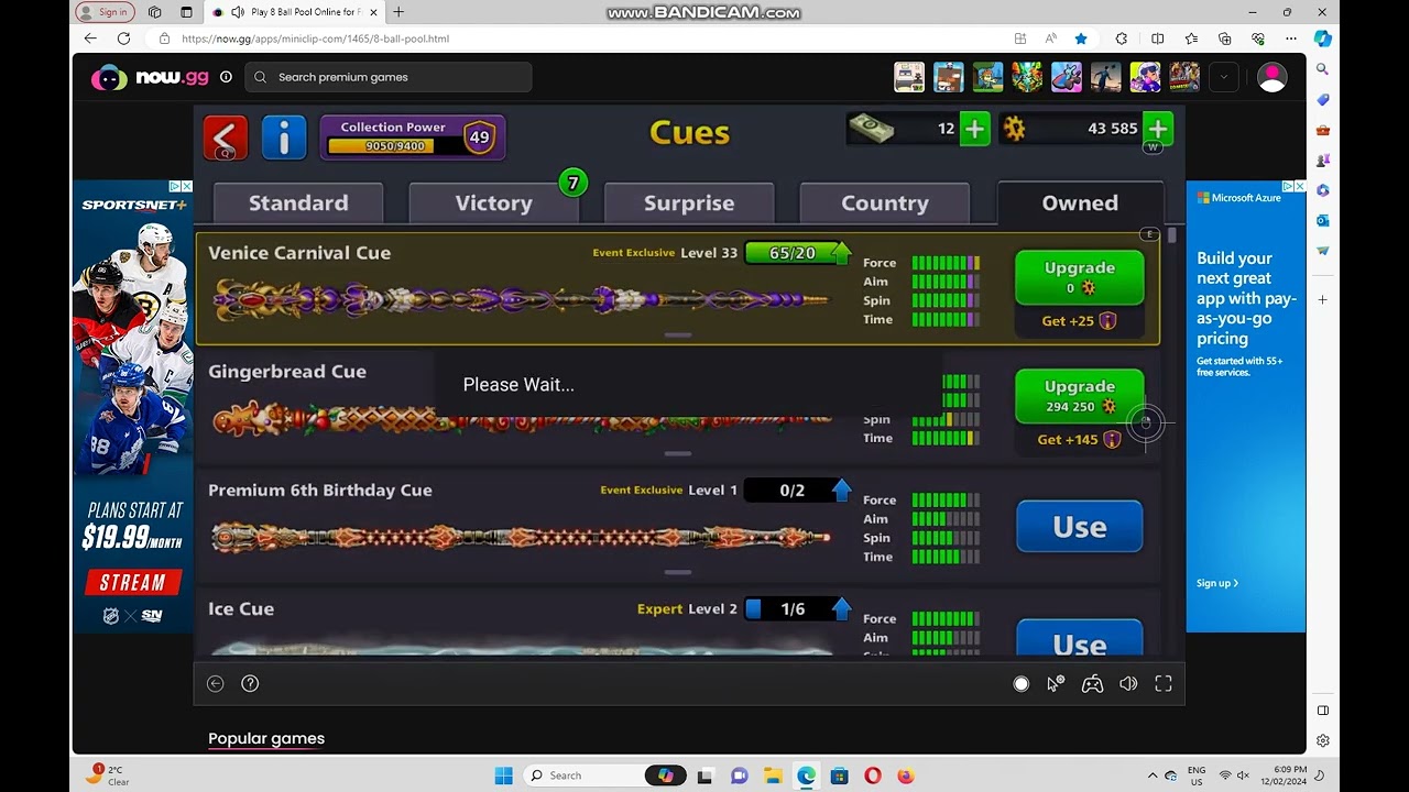 8 ball pool upgrading venice carnival cue part 2 maybe...