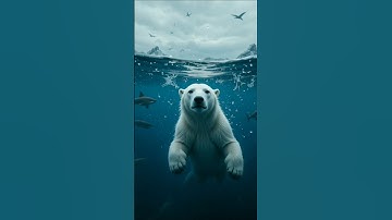 Polar Bear Cub Rescue from Deadly Shark Attack—Unbelievable Footage. 🐻🐼 #polarbear #rescue #animals